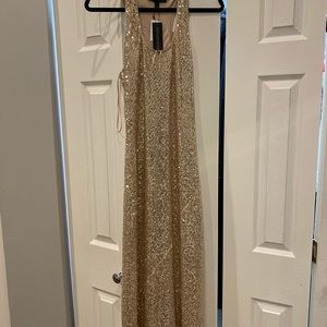 Gold sequin dress with tags!